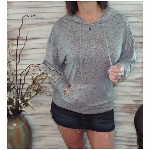 ⭐️Plush Drawstring Brushed Hacci Knit Hoodie 0919 - Picture 5 of 8